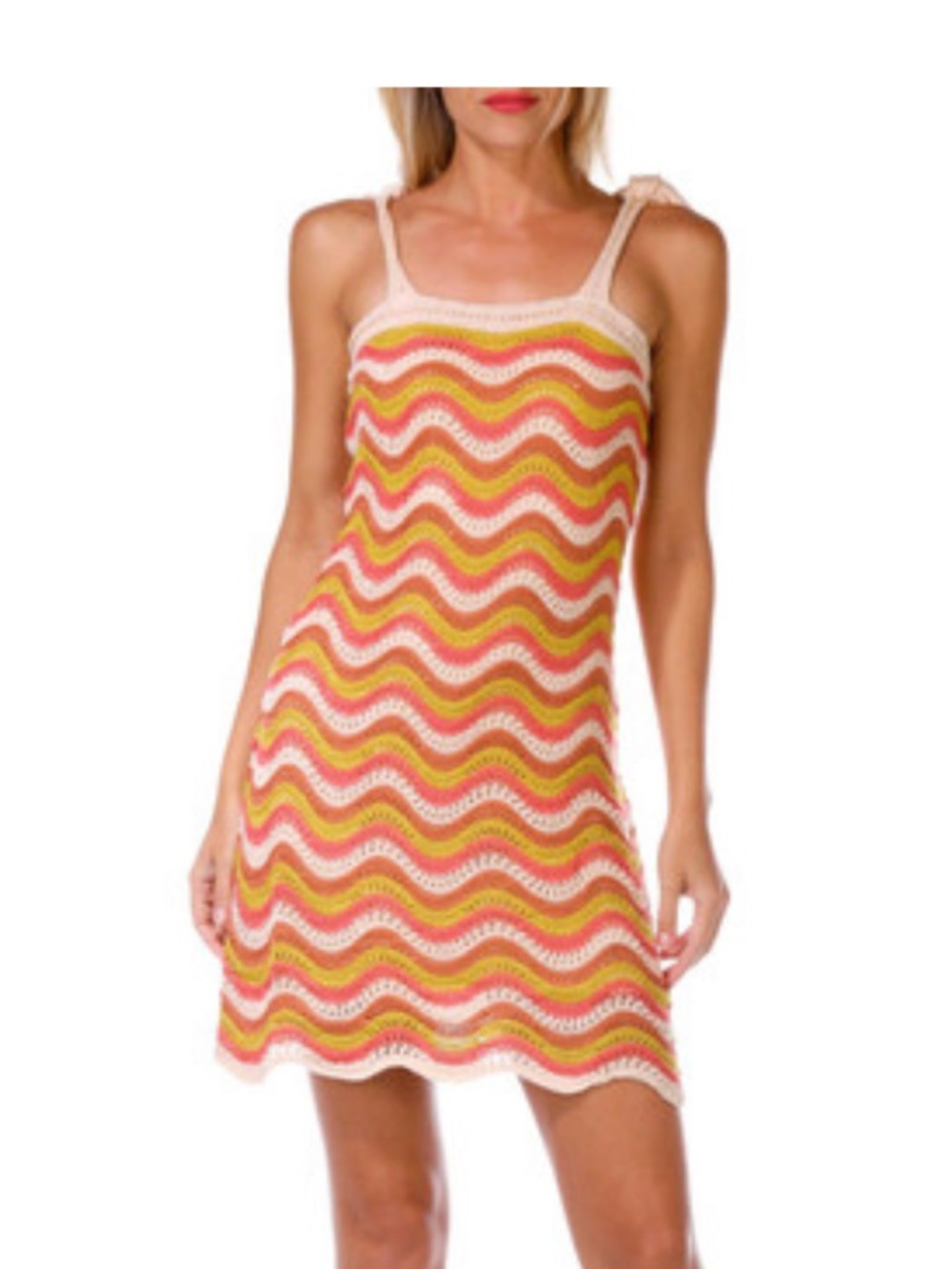 FCT with love chevron crochet dress XL